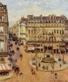 サントノーレ通り 朝の太陽の効果 フランセ劇場広場 1898年 カミーユ・ピサロ